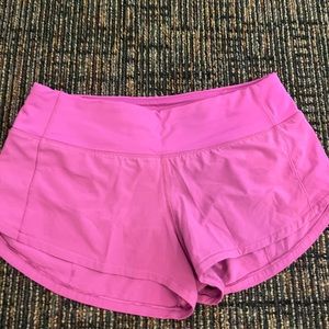 Purple 2in lulu lemon shorts